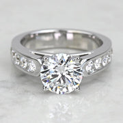 2.00 Ct Round Cut Lab Grown Diamond Engagement Ring Mapple Gems